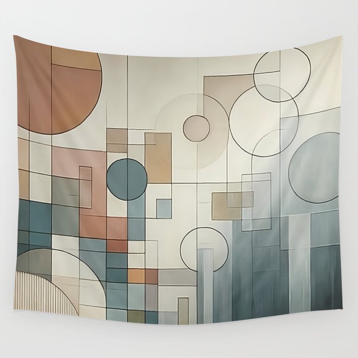 Abstract Shapes Wall Tapestry
