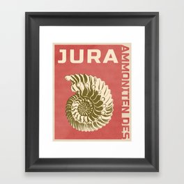 Ammoniten des Jura Framed Art Print