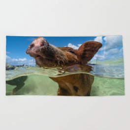 Paradise Pig Beach Towel