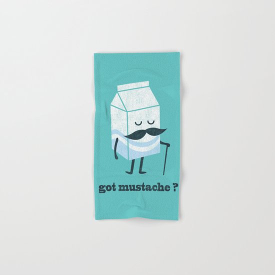 Got mustache? Hand & Bath Towel