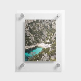 National Park Calanques In France | Summer In Europe Travel Photography Art Print | Clear Blue Water Beach Photo Floating Acrylic Print