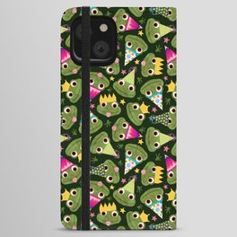 Party Frogs! // Green iPhone Wallet Case