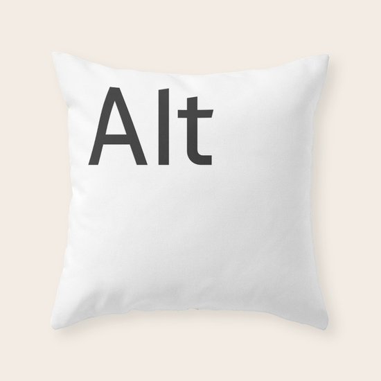 Alternative Throw Pillow