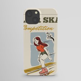 Roller skate competition sport iPhone Case