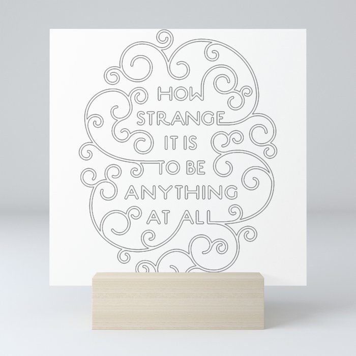 Neutral Milk Hotel - How Strange It Is To Be Anything At All - White Mini Art Print