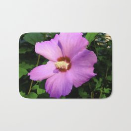 Rose OF Sharon In Mid Summer Bath Mat | Canvas, Posters, Photo, Bedding, Floral, Hibiscus, Color, Notebooks, Roseofsharon, Minatures 