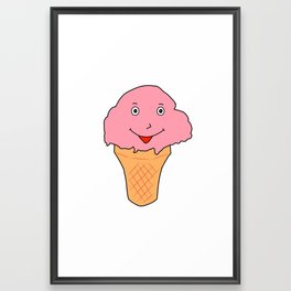 Strawberry Ice cream  Framed Art Print