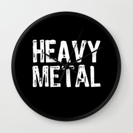 Heavy Metal Wall Clock
