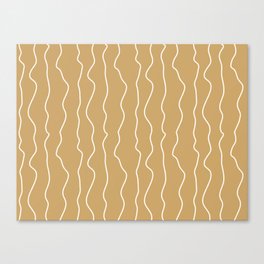 khaki line pattern Canvas Print