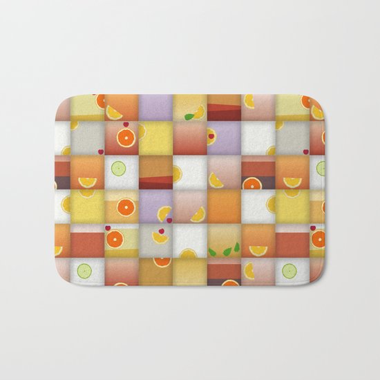 cocktail squares Bath Mat