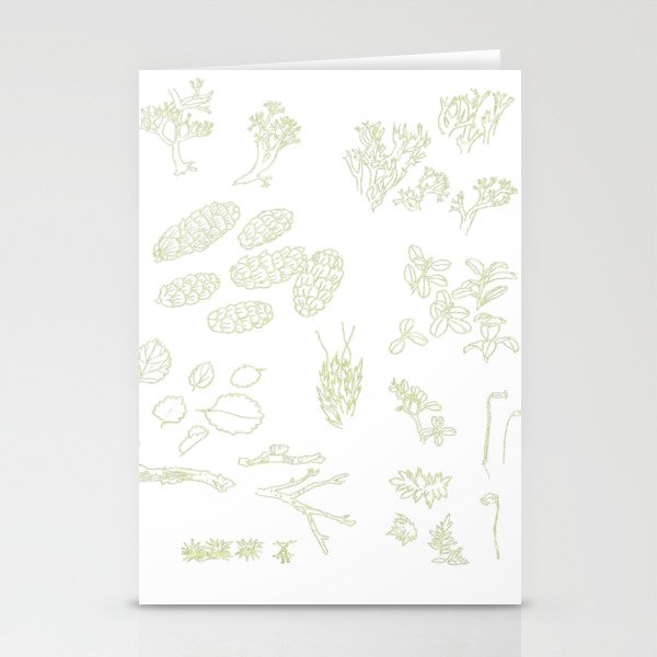 Taiga field drawings Stationery Cards