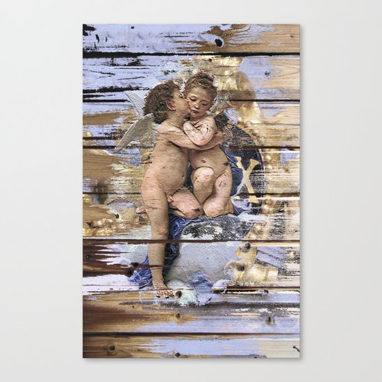 Kissing for Peace Canvas Print