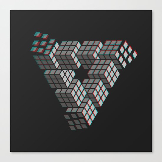 I'M PUZZL3D Canvas Print