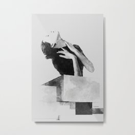 Delusion Metal Print | Building, Modern, Surreal, Architecture, Blackandwhite, Composition, Minimal, Photomanipulation, Collage, Drawing 