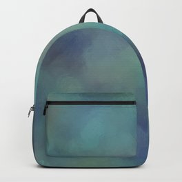Abstract blurred fresh blue green Backpack