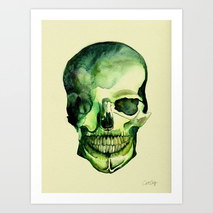 Painted Skull #1 Art Print