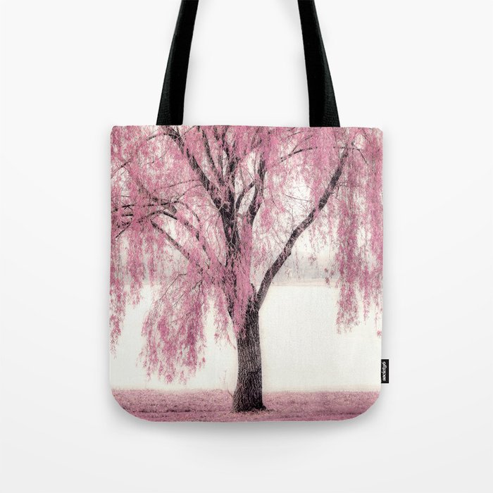 Pink Willow Tote Bag