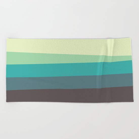 Green Tone Beach Towel
