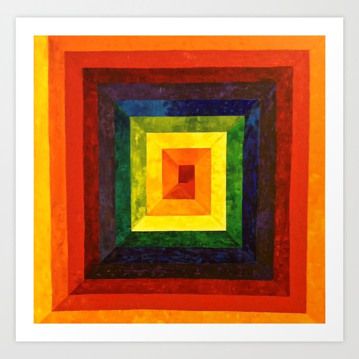 Rainbow Spiral I Art Print