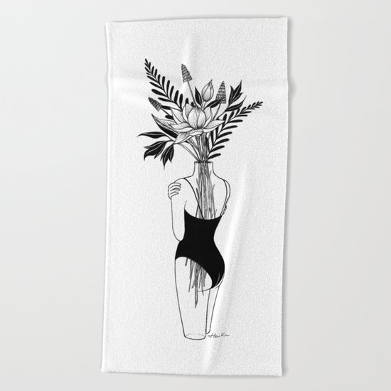 Fragile Beach Towel