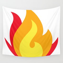 Fire Emoji  Wall Tapestry