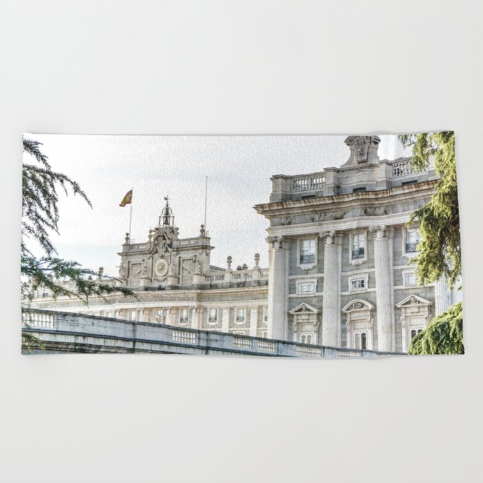 Spain Photography - Royal Palace Of Madrid Beach Towel