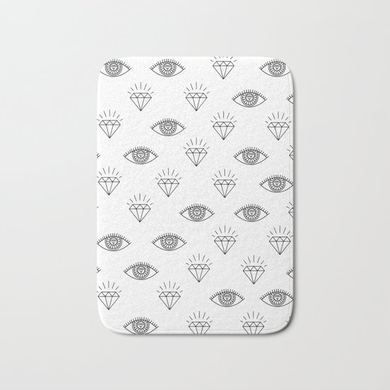 Diamond Eyes #society6 #decor #buyart Bath Mat