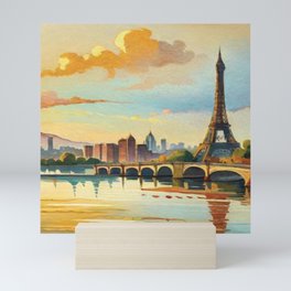 Paris in WaterColor Mini Art Print