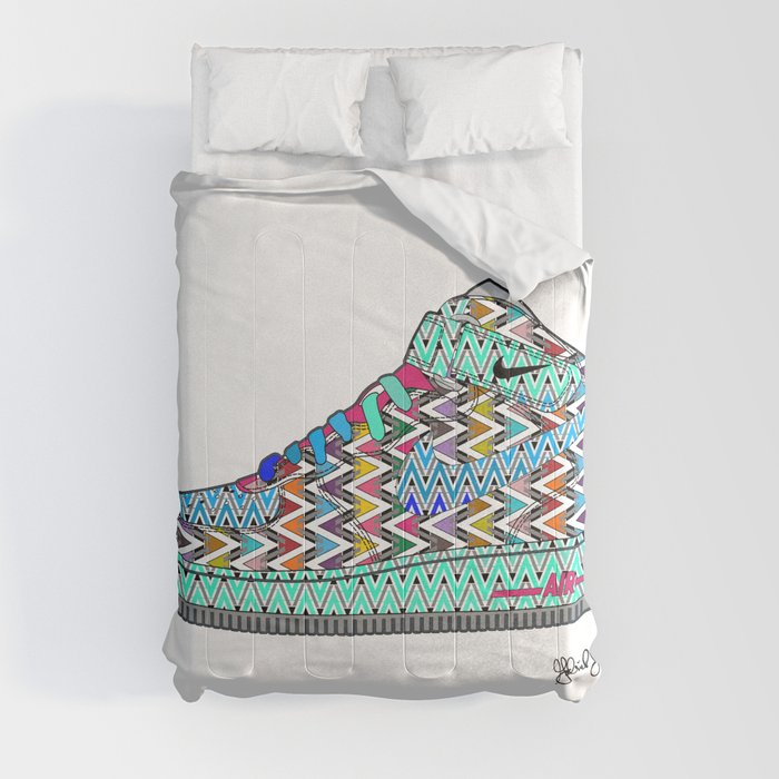 Airforce 1 Air Pop Art Sneakers 2nd Edition Comforter