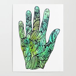 The hand of nature Poster