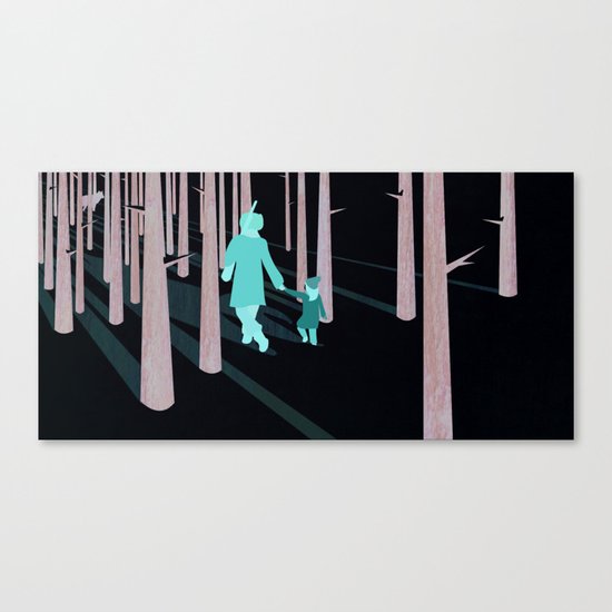 we're not out of the woods yet... Canvas Print