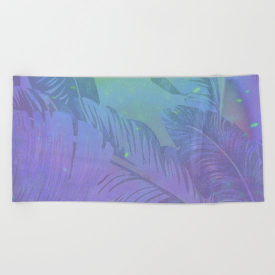 Rainbow in Palms Beach Towel
