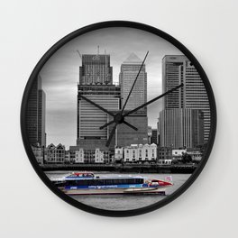 Canary Wharf London Docklands England UK Wall Clock