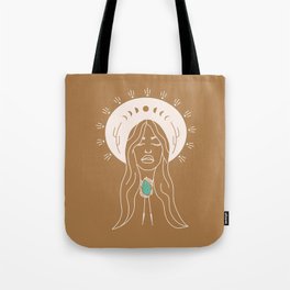 Desert Angel in Camel & Turquoise Tote Bag