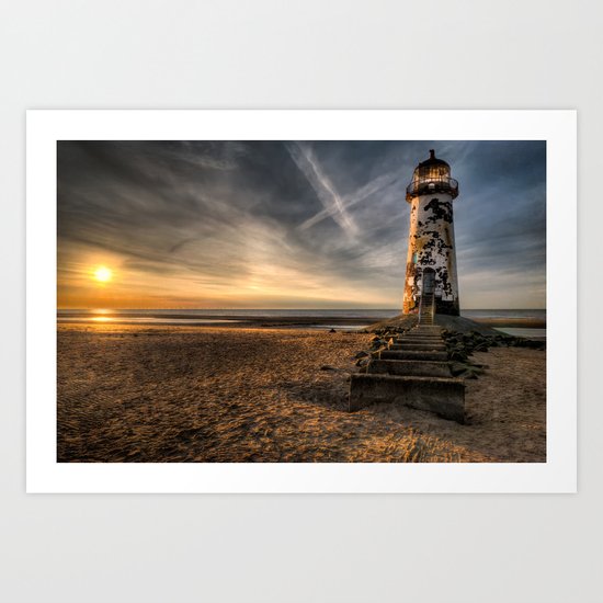 Lighthouse Seascape Art Print