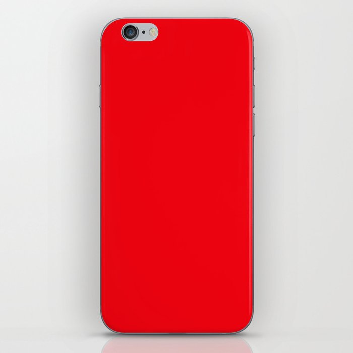 Electric Red iPhone Skin