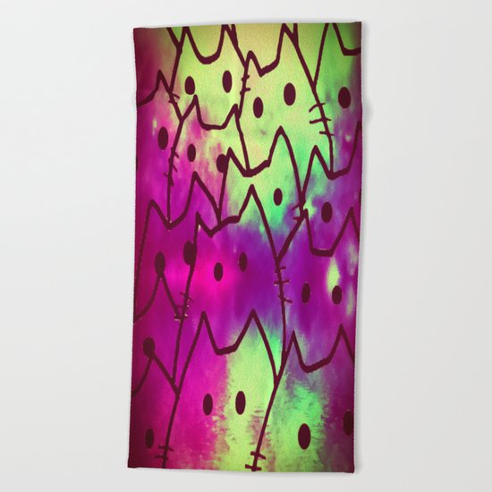 cats-317 Beach Towel