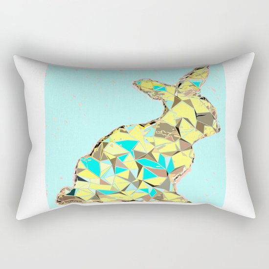 Spring bunny Rectangular Pillow