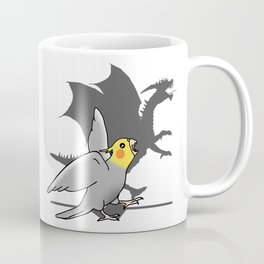 Cockatiel Dragon Shadow, birb dragon Mug