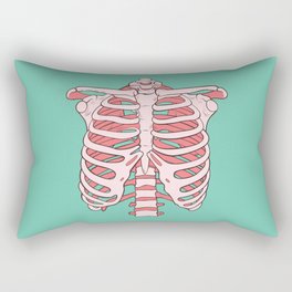 Bubble Gum Ribs Rectangular Pillow