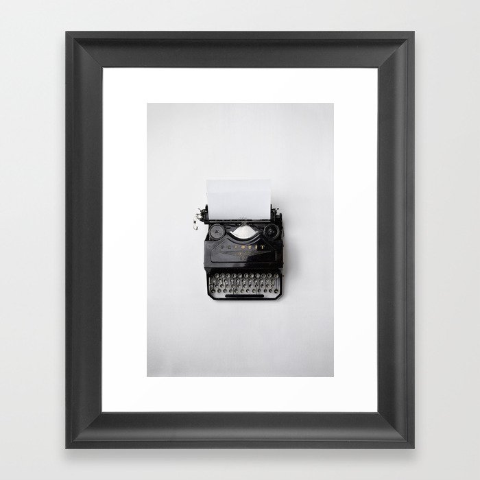Vintage Typewriter Framed Art Print
