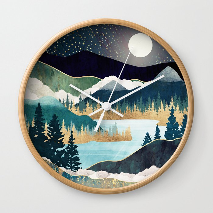 Star Lake Wall Clock