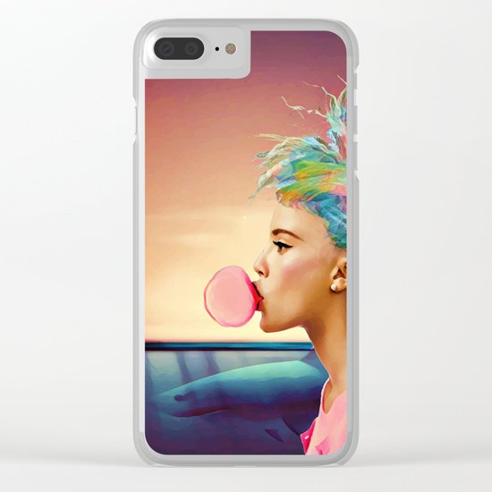 Shark and gum Clear iPhone Case