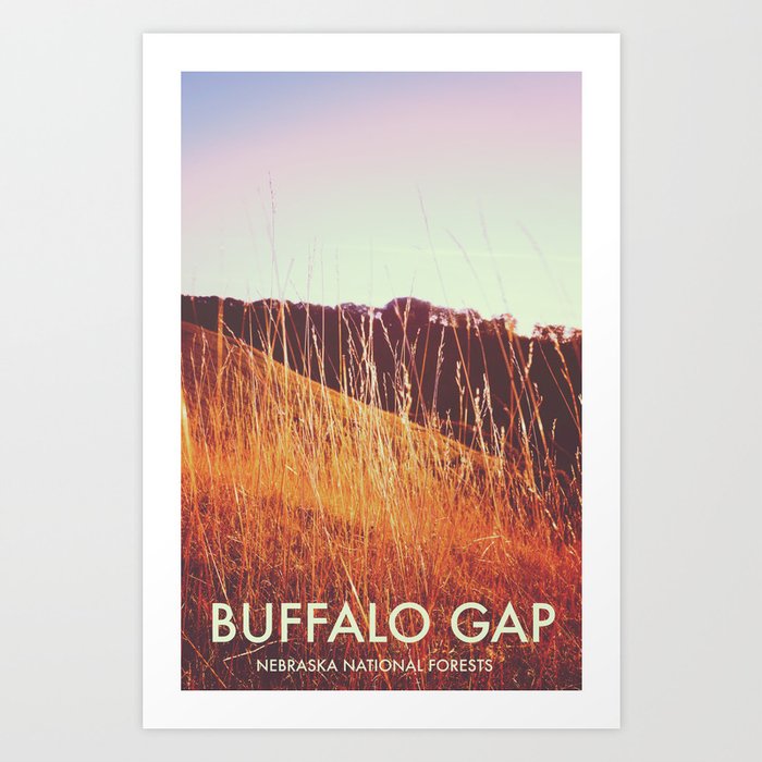 Buffalo Gap, Nebraska National Forests Art Print