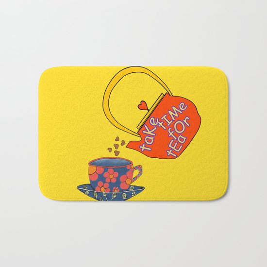 Take Time For Tea Bath Mat