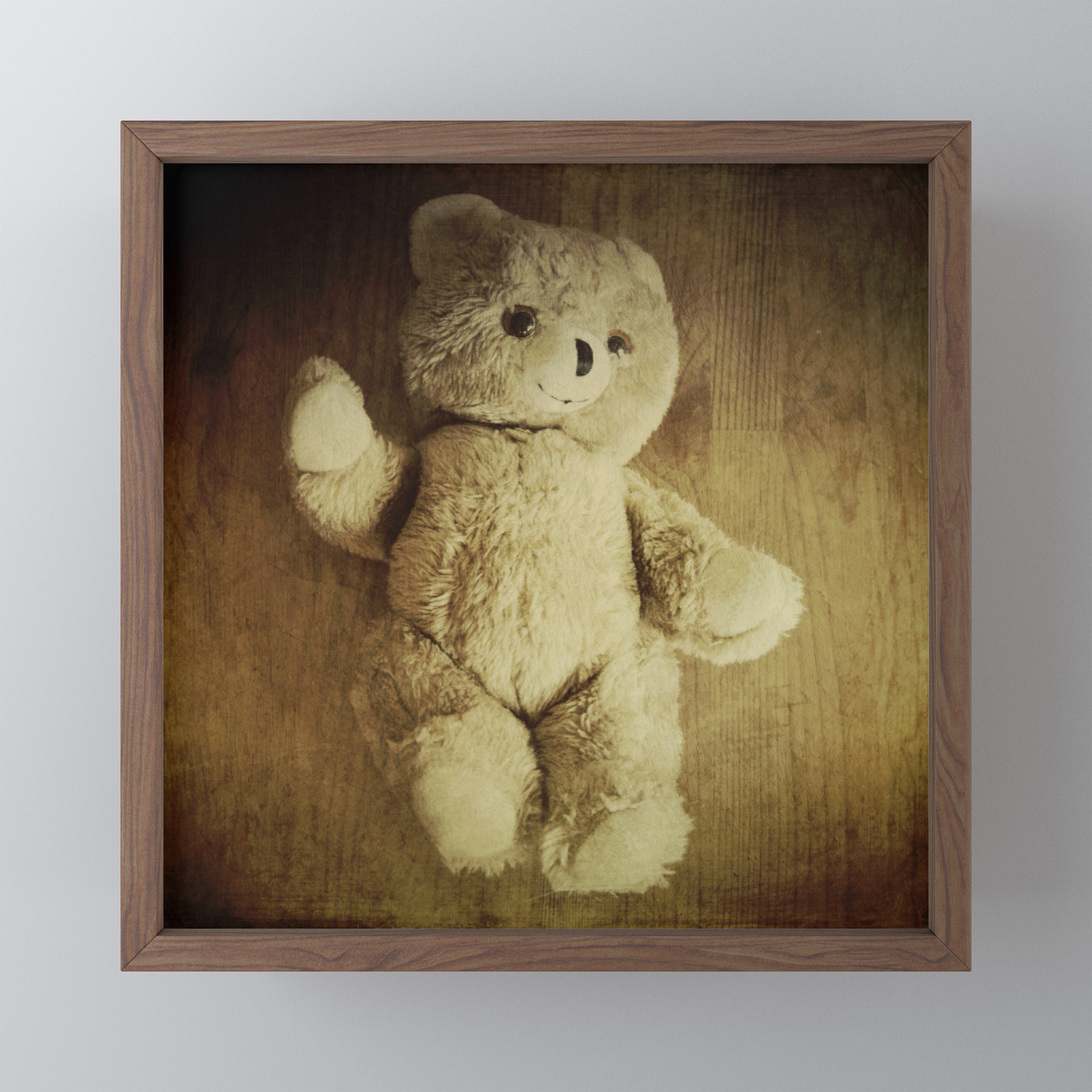 teddy bear framed art