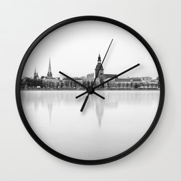 Riga Skyline Wall Clock