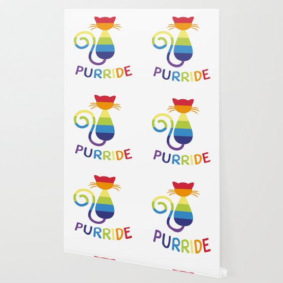 Pride Colorful Lgbt Ca Rainbow Cat Lover Gift Wallpaper By Magnum