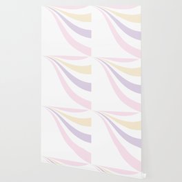 Pastel Pink, Yellow and Purple Wave Wallpaper