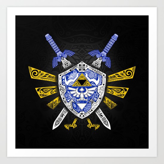Heroes Legend - Zelda Art Print